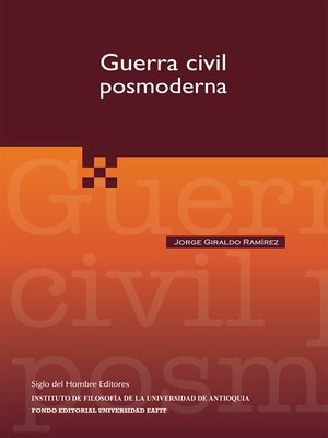 cover image of Guerra civil posmoderna